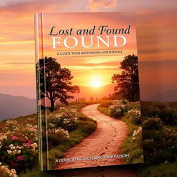 A captivating book cover for "Lost and Found: Reclaiming Your Motivation and Purpose