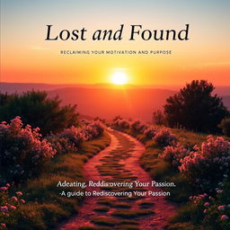 A captivating book cover for "Lost and Found: Reclaiming Your Motivation and Purpose