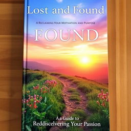 A captivating book cover for "Lost and Found: Reclaiming Your Motivation and Purpose