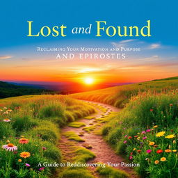 A captivating book cover for "Lost and Found: Reclaiming Your Motivation and Purpose