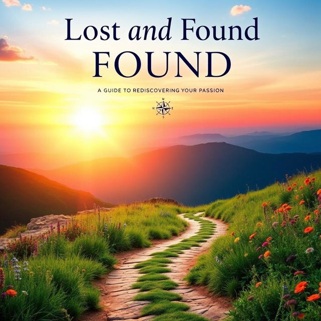 A captivating book cover for "Lost and Found: Reclaiming Your Motivation and Purpose