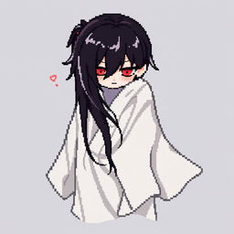 A 32x32 pixel art representation of a Japanese Yūrei male yokai