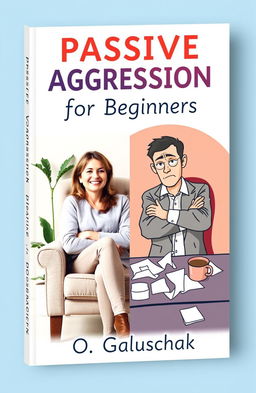 A whimsical book cover design for 'Passive Aggression for Beginners' by O