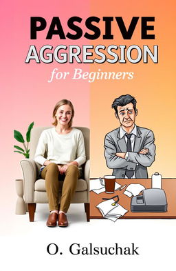 A whimsical book cover design for 'Passive Aggression for Beginners' by O