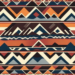 A pattern comprised of geometric shapes reminiscent of a traditional Guatemalan textile.