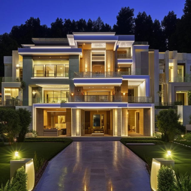 A unique, modern, and luxurious mansion spread over 35 kanal