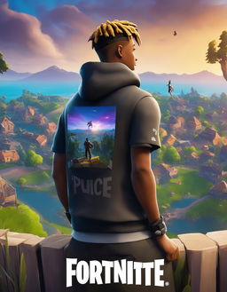 Fortnite-themed poster featuring Juice WRLD in 32k resolution and 200mm size