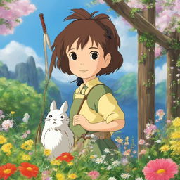 Studio Ghibli-inspired profile picture with a character in a detailed Ghibli setting.