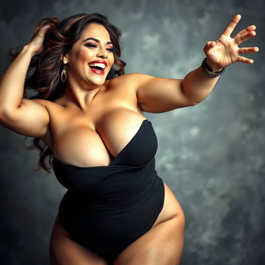 Celebrating Curvaceous Beauty: A Dynamic Expression of Ecstasy in Art