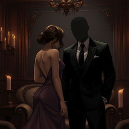 A mature aesthetic scene illustrating a tense atmosphere in a mafia love story, filled with misunderstandings and revenge