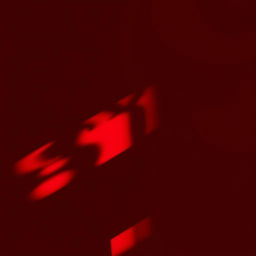 An abstract representation of shadows in vibrant shades of red