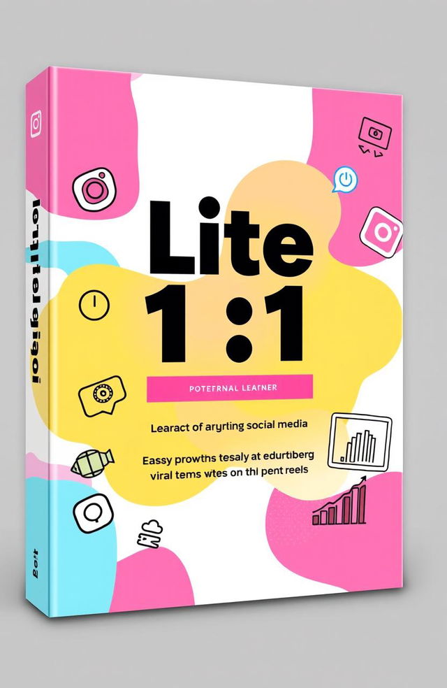 A vibrant and modern cover page design for a digital product titled 'Lite 1:1'