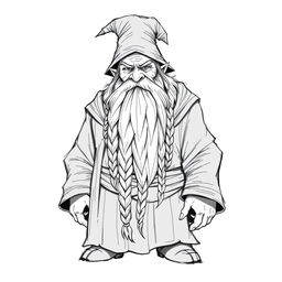 A sketch illustration of Grim Mordak, the keeper of House Mordak