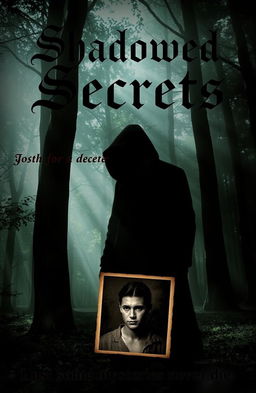 A captivating novel cover for 'Shadowed Secrets'