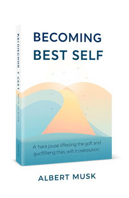 A book cover design for the personal development title 'Becoming Your Best Self: A Journey to Lifelong Growth and Fulfillment' by Albert Musk