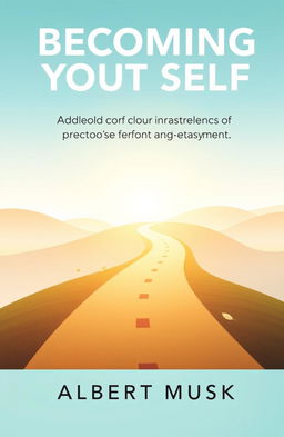A book cover design for the personal development title 'Becoming Your Best Self: A Journey to Lifelong Growth and Fulfillment' by Albert Musk