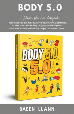 A visually appealing digital fitness planner designed specifically for 'Body 5