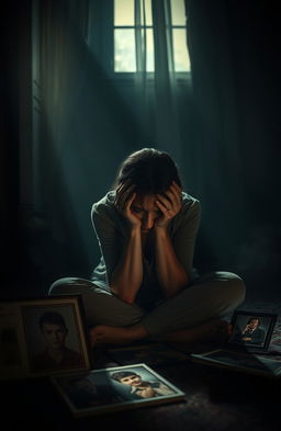 A dramatic and emotional scene depicting a mother in deep remorse for her son's murder