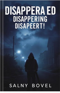 A mysterious and atmospheric novel cover featuring a lone figure standing on a foggy, deserted street at night, illuminated by dim street lights