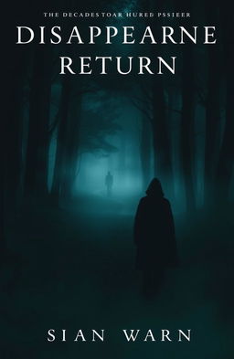 A mysterious and atmospheric cover for a novel featuring the theme of disappearance and return