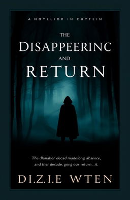 A mysterious and atmospheric cover for a novel featuring the theme of disappearance and return