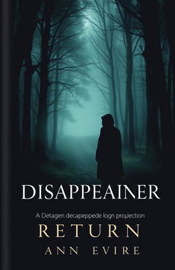 A mysterious and atmospheric cover for a novel featuring the theme of disappearance and return