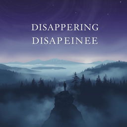 A captivating cover design for a novel centered around the theme of disappearance and intrigue