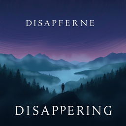 A captivating cover design for a novel centered around the theme of disappearance and intrigue