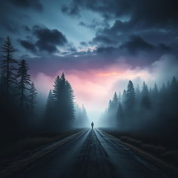 An intriguing A4 cover design for a novel that narrates the story of a person who disappears for a decade, returns mysteriously, and then vanishes again