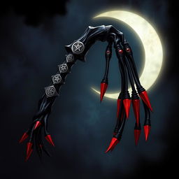 A captivating illustration of a demon flogger, designed with intricate details and dark fantasy aesthetics