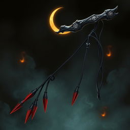 A captivating illustration of a demon flogger, designed with intricate details and dark fantasy aesthetics
