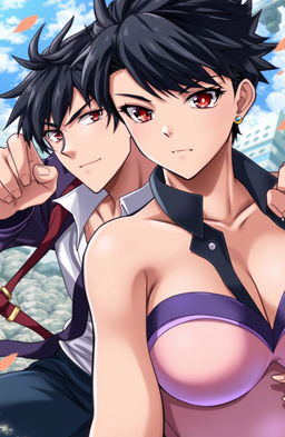 An anime cover illustration for the title 'Competing For Freedom'