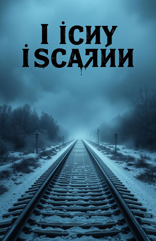 A chilling book cover for the title 'Я иду искать' (I'm Going to Search) in a horror style