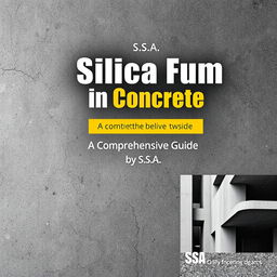 A detailed book cover for 'Silica Fume in Concrete: A Comprehensive Guide by S