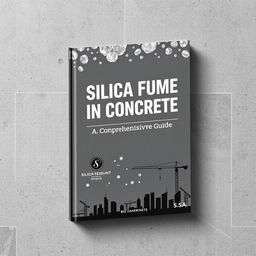 A detailed book cover for 'Silica Fume in Concrete: A Comprehensive Guide by S