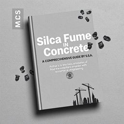 A detailed book cover for 'Silica Fume in Concrete: A Comprehensive Guide by S