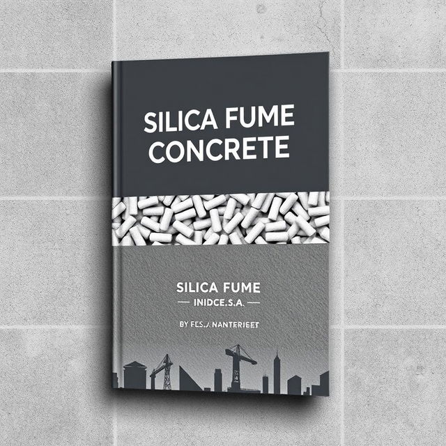 A detailed book cover for 'Silica Fume in Concrete: A Comprehensive Guide by S