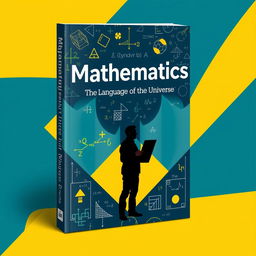 A visually engaging book cover design focused on the theme of mathematics