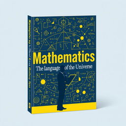 A visually engaging book cover design focused on the theme of mathematics