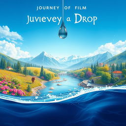 An enchanting poster for the short film 'Journey of a Drop'