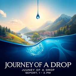 An enchanting poster for the short film 'Journey of a Drop'