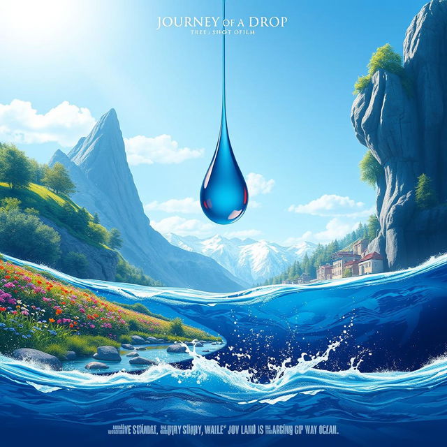 An enchanting poster for the short film 'Journey of a Drop'