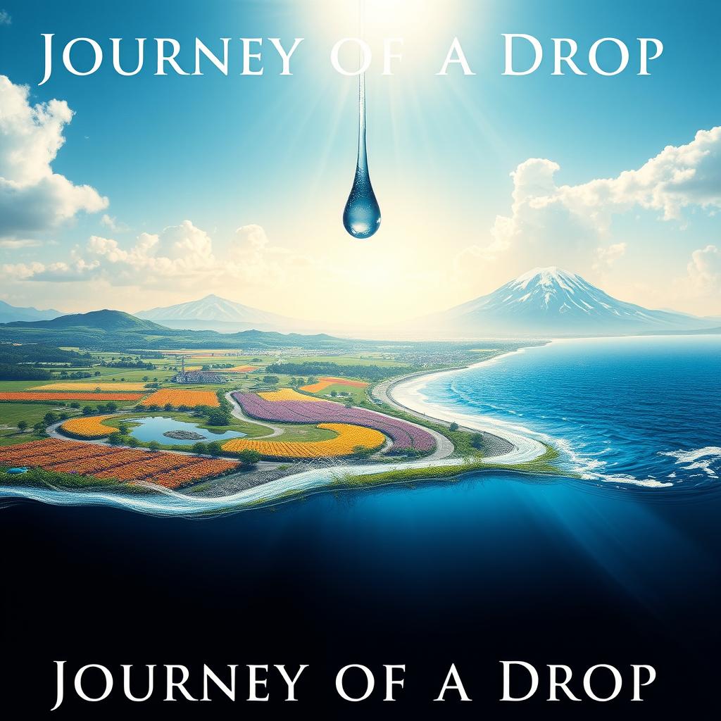 A stunning poster for the short film 'Journey of a Drop'