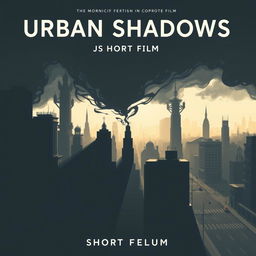 An evocative and atmospheric poster for the short film 'Urban Shadows'