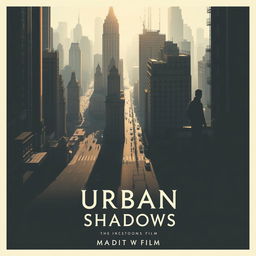 An evocative and atmospheric poster for the short film 'Urban Shadows'