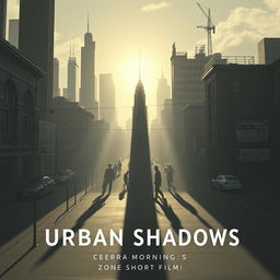 An evocative and atmospheric poster for the short film 'Urban Shadows'