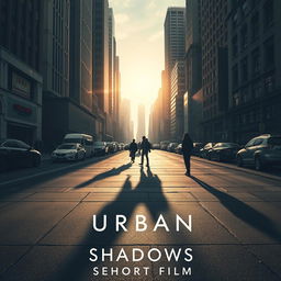 An evocative and artistic poster for the short film 'Urban Shadows'