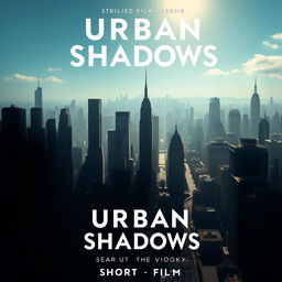 A striking poster for the short film 'Urban Shadows'