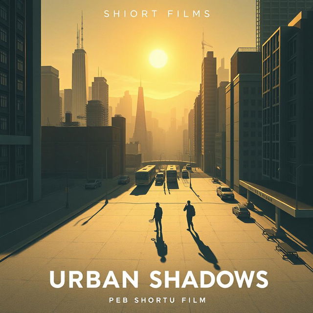 A captivating poster for the short film 'Urban Shadows'