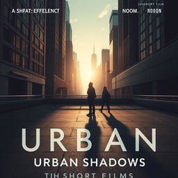A captivating poster for the short film 'Urban Shadows'